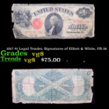 1917 $1 Legal Tender, Signatures of Elliott & White, FR-38 Grades vg, very good