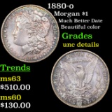 1880-o Morgan Dollar $1 Graded Unc Details