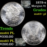 1878-s Morgan Dollar $1 Graded Select Unc+ PL