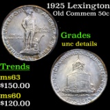 1925 Lexington Old Commem Half Dollar 50c Graded Unc Details