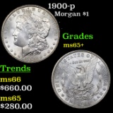 1900-p Morgan Dollar $1 Graded GEM+ Unc