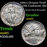 1926-s Oregon Trail Old Commem Half Dollar 50c Graded GEM Unc