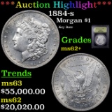 ***Auction Highlight*** 1884-s Morgan Dollar $1 Graded Select Unc By USCG (fc)