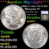 ***Auction Highlight*** 1890-o vam 22 I3 R5 Morgan Dollar $1 Graded ms65+ By SEGS (fc)