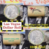 ***Auction Highlight*** Full Morgan/Peace Casino Las Vegas Flamingo silver $1 roll $20, 1889 & 1898