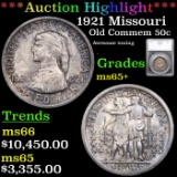 ***Auction Highlight*** 1921 Missouri Old Commem Half Dollar 50c Graded ms65+ By SEGS (fc)