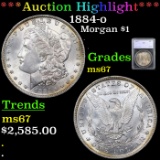 ***Auction Highlight*** 1884-o Morgan Dollar $1 Graded ms67 By SEGS (fc)