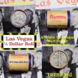 ***Auction Highlight*** Old Casino 50c Roll $10 Halves Las Vegas Casino Aladdin 1928 Walker & 1949 F