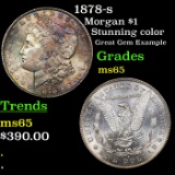 1878-s Morgan Dollar $1 Graded GEM Unc