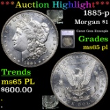 ***Auction Highlight*** 1885-p Morgan Dollar $1 Graded ms65 pl By SEGS (fc)
