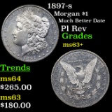 1897-s Morgan Dollar $1 Graded Select+ Unc