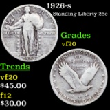 1926-s Standing Liberty Quarter 25c Graded vf, very fine