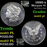 1890-s Morgan Dollar $1 Graded Select Unc PL