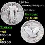 1927-s Standing Liberty Quarter 25c Graded vg details