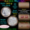 ***Auction Highlight*** Full solid date 1921-p Uncirculated Morgan silver dollar roll, 20 coins (fc)