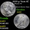 1935-p Vam-1C Peace Dollar $1 Grades Select Unc