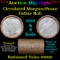 ***Auction Highlight*** Full solid Circulated Peace silver dollar roll, 20 coin 1922 & 'S' Ends (fc)