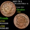 1857 N-1 Braided Hair Large Cent 1c Grades vf+