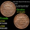 1863 E.W Hall NY-985-A-1a Civil War Token 1c Grades xf details