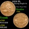 1858 SL Flying Eagle Cent 1c Grades vf++