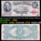 1917 $2 Large Size Legal Tender Note FR-60 Thomas Jefferson Grades vf+