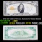 1928 $10 Gold Certificate, Signatures Woods/Mellon Grades xf