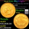 ***Auction Highlight*** 1857-c Charlotte Near TOP POP! Gold Dollar $1 Graded ms61 By SEGS (fc)