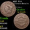 1817 N-9 Coronet Head Large Cent 1c Grades vg details