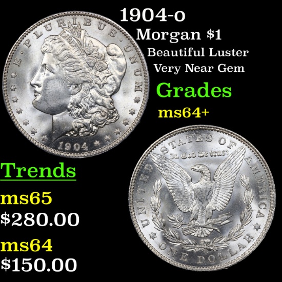 1904-o Morgan Dollar $1 Grades Choice+ Unc