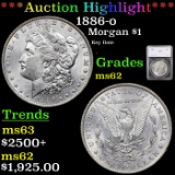 ***Auction Highlight*** 1886-o Morgan Dollar $1 Graded ms62 By SEGS (fc)