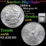 ***Auction Highlight*** 1884-s Morgan Dollar $1 Graded au58 By SEGS (fc)