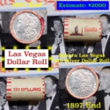 ***Auction Highlight*** Full Morgan/Peace Casino Las Vegas Sahara silver $1 roll $20, 1887 & 1897 en