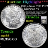 ***Auction Highlight*** 1890-o Near TOP POP! Morgan Dollar $1 Graded ms66 By SEGS (fc)