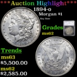 ***Auction Highlight*** 1894-o Morgan Dollar $1 Graded ms62 By SEGS (fc)