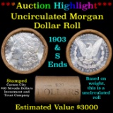 ***Auction Highlight*** 1903 & S Uncirculated Morgan Dollar Shotgun Roll (fc)