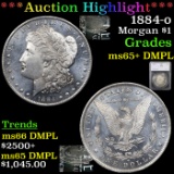 ***Auction Highlight*** 1884-o Morgan Dollar $1 Graded ms65+ DMPL By SEGS (fc)