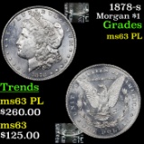1878-s Morgan Dollar $1 Grades Select Unc PL