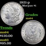 1921-p Morgan Dollar $1 Grades Choice Unc