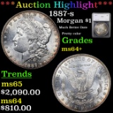***Auction Highlight*** 1887-s Morgan Dollar $1 Graded ms64+ By SEGS (fc)