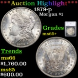 ***Auction Highlight*** 1879-p Morgan Dollar $1 Graded ms65+ By SEGS (fc)