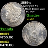 1889-s Morgan Dollar $1 Grades Select+ Unc