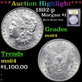 ***Auction Highlight*** 1892-p Morgan Dollar $1 Graded Choice Unc By USCG (fc)