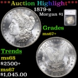***Auction Highlight*** 1879-s Morgan Dollar $1 Graded ms67+ By SEGS (fc)