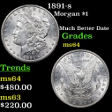 1891-s Morgan Dollar $1 Grades Choice Unc