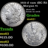 1921-d vam 1BG R5 Morgan Dollar $1 Grades Select Unc