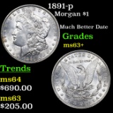 1891-p Morgan Dollar $1 Grades Select+ Unc