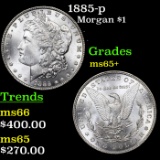 1885-p Morgan Dollar $1 Grades GEM+ Unc