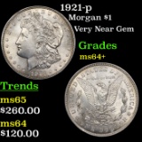 1921-p Morgan Dollar $1 Grades Choice+ Unc