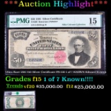 ***Auction Highlight*** Ultra Rare 1891 $50 Silver Certificate FR-330 1 of 7 KNOWN Edward Everett  G