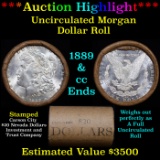 ***Auction Highlight*** 1889 & CC Uncirculated Morgan Dollar Shotgun Roll (fc)